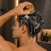 Shave Essentials Hair and Scalp Massaging Brush Shower Sponges, Brushes & Scrubs Black
