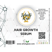 WhollyKaw Hair Growth Serum — KGF, Caffeine & Peptides | WhollyKaw Shaving Soap White Smoke