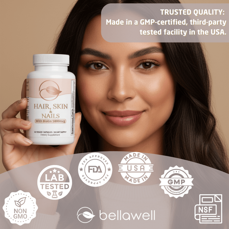 Bellawell Health Hair, Skin and Nails by Bellawell Health & Beauty Rosy Brown