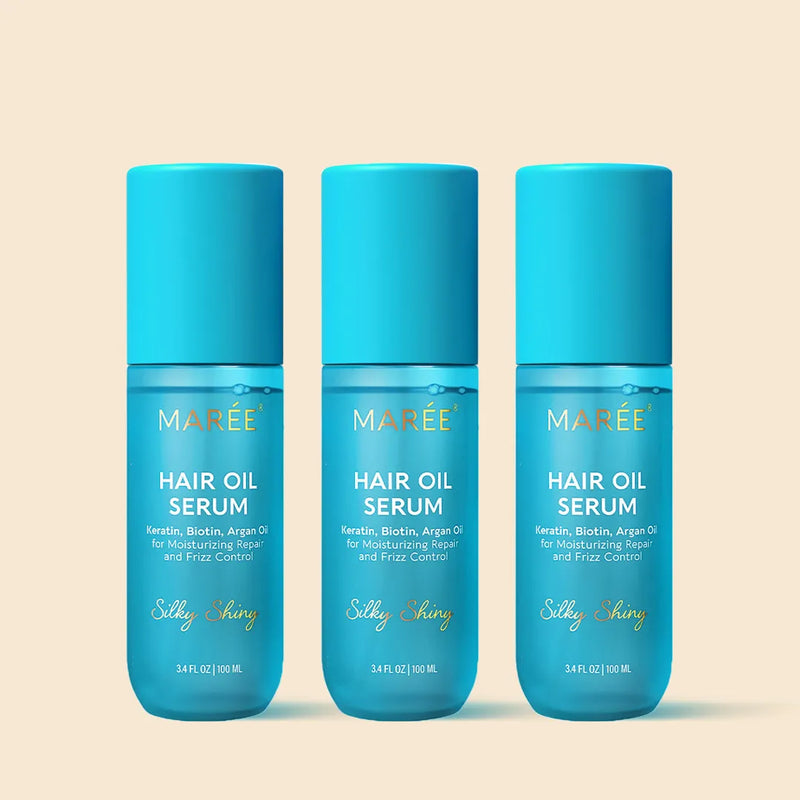 Maree Keratin Oil Serum for Dry & Damaged Hair Antique White 3 items - Best price