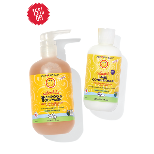 California Baby Calendula™ Shampoo + Conditioner Bundle Bundles White Smoke