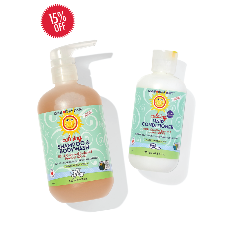 California Baby Calming™ Shampoo + Conditioner Bundle Bundles White Smoke