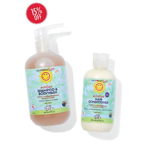 California Baby Kids #Chillax™ Shampoo + Conditioner Bundle Kids White Smoke