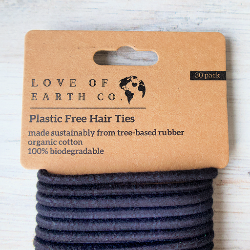 Love of Earth Co. Compostable Hair Ties (Pack of 30) Lavender