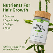 Snap Supplements Hair Growth Supplement for Men Light Gray