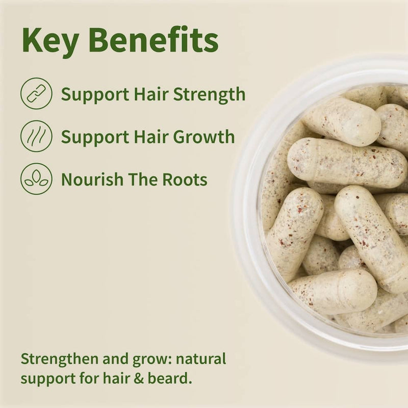 Snap Supplements Hair Growth Supplement for Men Light Gray