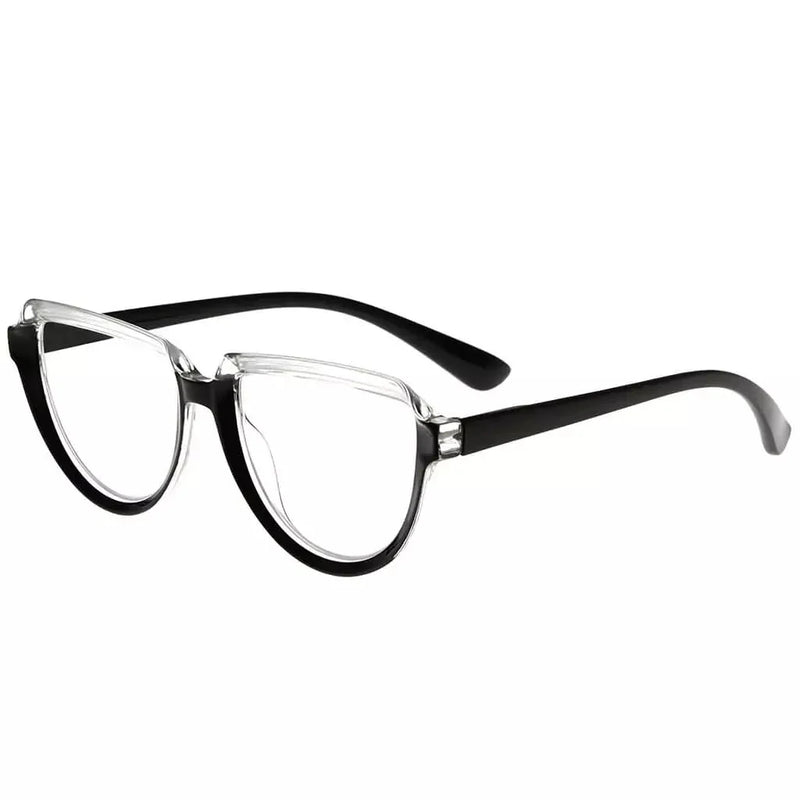 eyekeeper.com Half Moon Design Thicker Frame Reading Glasses R2006 Eyeglasses White Smoke Black / without magnification,Black / +0.50,Black / +0.75,Black / +1.00,Black / +1.25,Black / +1.50,Black / +1.75,Black / +2.00,Black / +2.25,Black / +2.50,Black / +2.75,Black / +3.00,Black / +3.50,Black / +4.00,Red / without magnification,Red / +0.50,Red