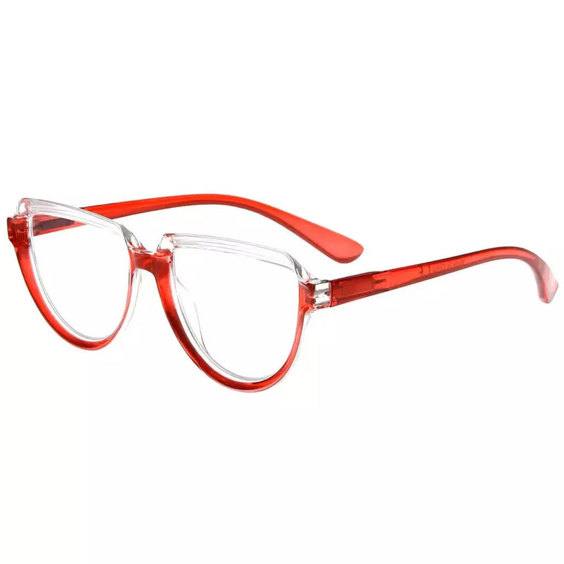 eyekeeper.com Half Moon Design Thicker Frame Reading Glasses R2006 Eyeglasses White Smoke Red / without magnification,Red / +0.50,Red / +0.75,Red / +1.00,Red / +1.25,Red / +1.50,Red / +1.75,Red / +2.00,Red / +2.25,Red / +2.50,Red / +2.75,Red / +3.00,Red / +3.50,Red / +4.00