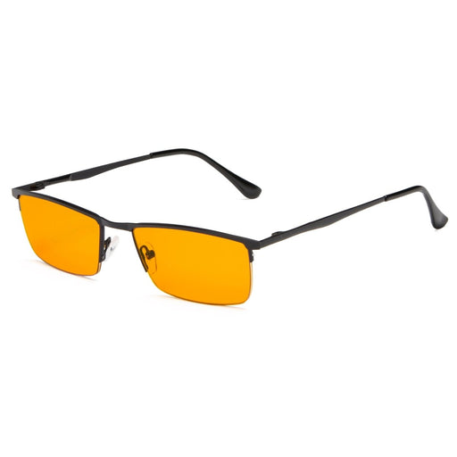 eyekeeper.com Half Rim Blue Light Blocking Reading Glasses DS1614 Eyeglasses White Smoke Black / without magnification