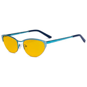 eyekeeper.com Half-rim Cat-eye Blue Light Blocking Eyeglasses HP17002 Eyeglasses Orange Blue / without magnification