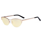 eyekeeper.com Stylish Cat-eye Blue Light Blocking Eyeglasses TM17002 Eyeglasses Bisque Gold / without magnification