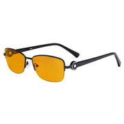 eyekeeper.com Half-rim Crystal Blue Light Blocking Eyeglasses LX19008-BB98 Eyeglasses White Smoke Black / without magnification,Pink / without magnification,Red / without magnification