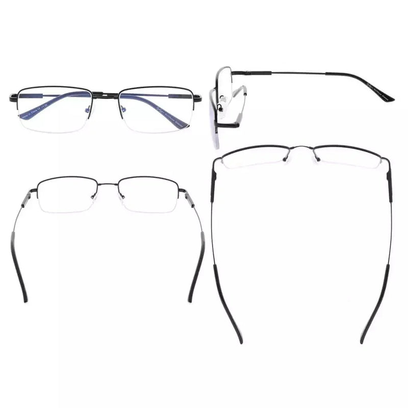 eyekeeper.com Half-rim Elegant Progressive Multifocal Reading Glasses M1702 Eyeglasses White Smoke Black / +1.00,Black / +1.50,Black / +2.00,Black / +2.50,Black / +3.00,Black / +3.50,Gold / +1.00,Gold / +1.50,Gold / +2.00,Gold / +2.50,Gold / +3.00,Gold / +3.50,Gunmetal / +1.00,Gunmetal / +1.50,Gunmetal / +3.00,Gunmetal / +3.50,Silver / +1.00,Silver / +