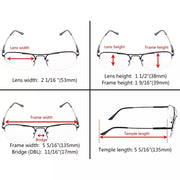 eyekeeper.com Half-rim Pilot Progressive Multifocus Reading Glasses M1706 Eyeglasses White Smoke Black / +1.00,Black / +1.50,Black / +2.00,Black / +2.50,Black / +3.00,Black / +3.50,Gold / +1.00,Gold / +1.50,Gold / +2.00,Gold / +2.50,Gold / +3.00,Gold / +3.50,Gunmetal / +1.00,Gunmetal / +1.50,Gunmetal / +2.00,Gunmetal / +2.50,Gunmetal / +3.00,Gunmetal