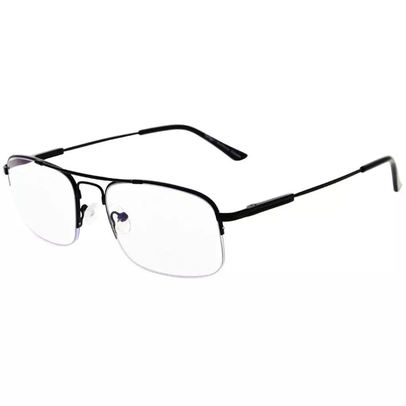 eyekeeper.com Half-rim Pilot Progressive Multifocus Reading Glasses M1706 Eyeglasses White Smoke Black / +1.00,Black / +1.50,Black / +2.00,Black / +2.50,Black / +3.00,Black / +3.50,Gold / +1.00,Gold / +1.50,Gold / +2.00,Gold / +2.50,Gold / +3.00,Gold / +3.50,Gunmetal / +1.00,Gunmetal / +1.50,Gunmetal / +2.00,Gunmetal / +2.50,Gunmetal / +3.00,Gunmetal