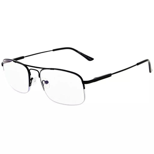 eyekeeper.com Half-rim Pilot Progressive Multifocus Reading Glasses M1706 Eyeglasses White Smoke Black / +1.00,Black / +1.50,Black / +2.00,Black / +2.50,Black / +3.00,Black / +3.50