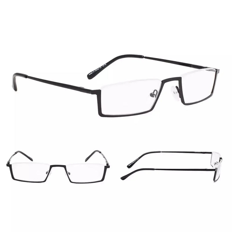 eyekeeper.com Half Rim Reading Glasses Chic Metal Readers R1613 Eyeglasses White Smoke Black / +0.75,Black / +1.25,Black / +1.50,Black / +1.75,Black / +2.00,Black / +2.25,Black / +2.50,Black / +2.75,Black / +4.00,Gunmetal / +0.50,Gunmetal / +0.75,Gunmetal / +1.00,Gunmetal / +1.25,Gunmetal / +1.50,Gunmetal / +1.75,Gunmetal / +2.00,Gunmetal /