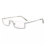 eyekeeper.com Half Rim Reading Glasses Chic Metal Readers R1613 Eyeglasses White Smoke Silver / +0.50,Silver / +0.75,Silver / +1.00,Silver / +1.25,Silver / +1.75,Silver / +2.00,Silver / +4.00