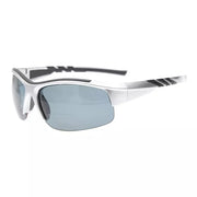 eyekeeper.com Half Rim TR90 Polarized Bifocal Reading Sunglasses TH6226PGSG Sunglasses White Smoke Silver / +1.50,Silver / +2.00,Silver / +2.50,Silver / +3.00