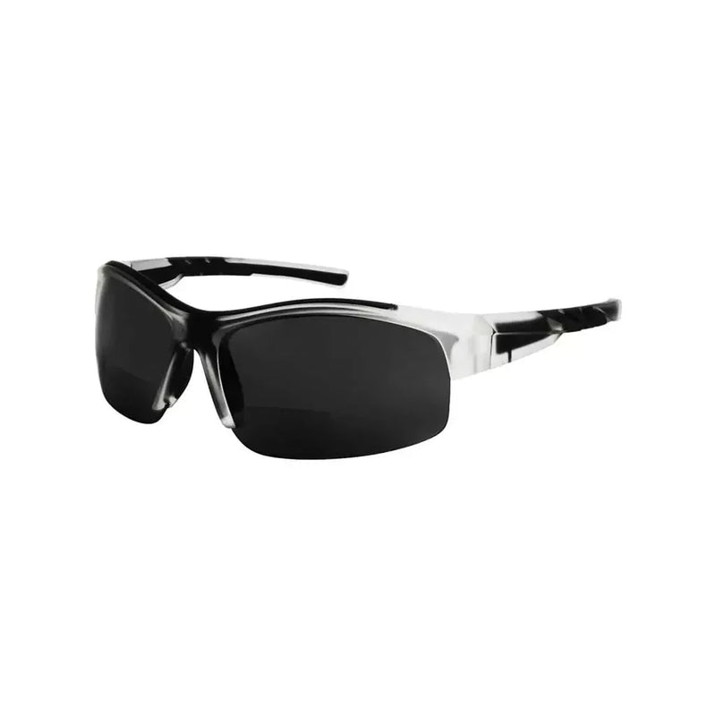 eyekeeper.com Half Rim TR90 Polarized Bifocal Reading Sunglasses TH6226PGSG Sunglasses White Smoke Clear / +1.50,Clear / +2.00,Clear / +2.50,Clear / +3.00