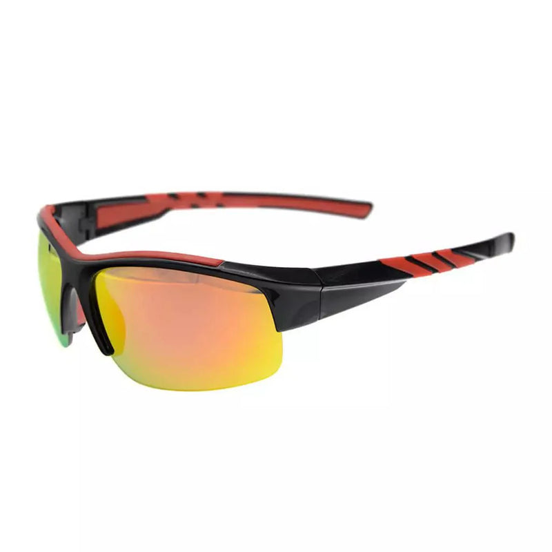 eyekeeper.com Half Rim TR90 Sport Polycarbonate Polarized Sunglasses TH6226 Sunglasses White Smoke Black Red Mirror / without magnification
