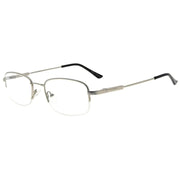 eyekeeper.com Half Rim Rectangle Reading Glasses R1704 Eyeglasses White Smoke Silver / without magnification,Silver / +0.50,Silver / +0.75,Silver / +1.00,Silver / +1.25,Silver / +1.50,Silver / +1.75,Silver / +2.00,Silver / +2.25,Silver / +2.50,Silver / +2.75,Silver / +4.00