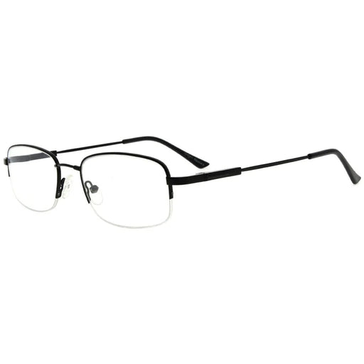eyekeeper.com Half Rim Rectangle Reading Glasses R1704 Eyeglasses White Smoke Black / without magnification,Black / +0.50,Black / +0.75,Black / +1.00,Black / +1.25,Black / +1.50,Black / +1.75,Black / +2.00,Black / +2.25,Black / +2.50,Black / +2.75,Black / +3.00,Black / +3.50,Black / +4.00