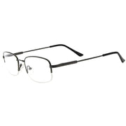 eyekeeper.com Half Rim Rectangle Reading Glasses R1704 Eyeglasses White Smoke Gunmetal / without magnification,Gunmetal / +0.50,Gunmetal / +0.75,Gunmetal / +1.00,Gunmetal / +1.25,Gunmetal / +1.50,Gunmetal / +1.75,Gunmetal / +2.00,Gunmetal / +2.25,Gunmetal / +2.50,Gunmetal / +2.75,Gunmetal / +3.00,Gunmetal / +3.50,Gunmetal / +4.00