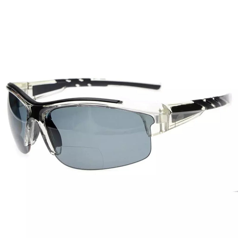 eyekeeper.com Half Rimless TR90 Sport Bifocal Reading Sunglasses TH6226-B Sunglasses White Smoke Clear / +1.00,Clear / +1.25,Clear / +1.50,Clear / +1.75,Clear / +2.00,Clear / +2.25,Clear / +2.50,Clear / +3.00,Clear / +3.50