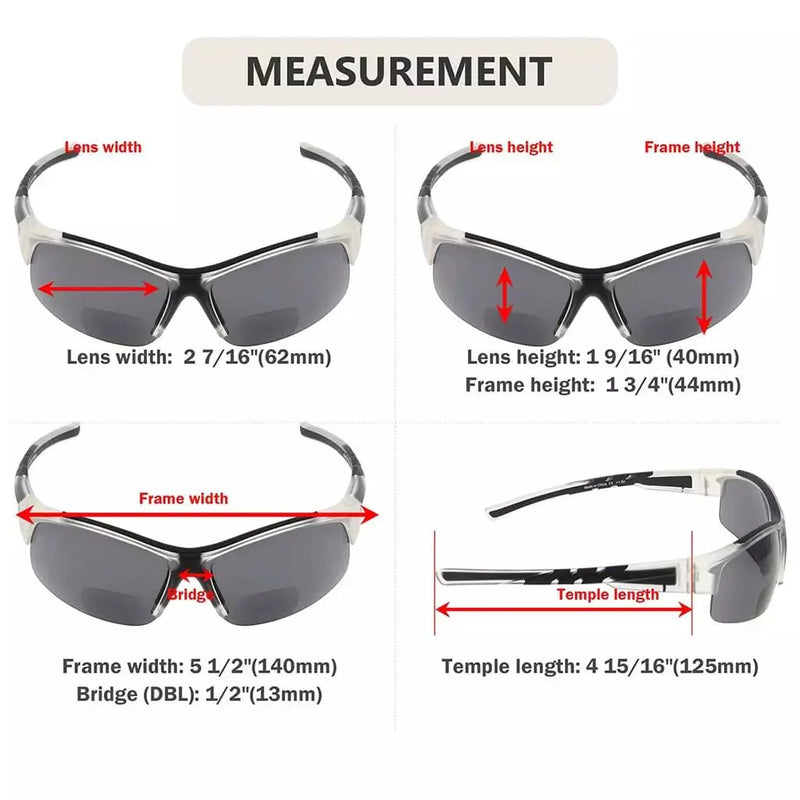 eyekeeper.com Half Rim TR90 Polarized Bifocal Reading Sunglasses TH6226PGSG Sunglasses White Smoke Brown / +1.50,Brown / +2.00,Brown / +2.50,Brown / +3.00,Shiny Black / +1.50,Shiny Black / +2.00,Shiny Black / +2.50,Shiny Black / +3.00,Matte Tortoise / +1.50,Matte Tortoise / +2.00,Matte Tortoise / +2.50,Matte Tortoise / +3.00,Clear / +1.50,Clear / +2.00
