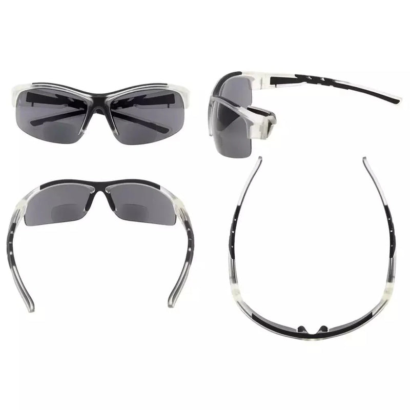eyekeeper.com Half Rimless TR90 Sport Bifocal Reading Sunglasses TH6226-B Sunglasses White Smoke Clear / +1.00,Clear / +1.25,Clear / +1.50,Clear / +1.75,Clear / +2.00,Clear / +2.25,Clear / +2.50,Clear / +3.00,Clear / +3.50,Matte Black / +1.00,Matte Black / +1.25,Matte Black / +1.50,Matte Black / +1.75,Matte Black / +2.00,Matte Black / +2.25,Matte Bla