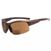 eyekeeper.com Half Rimless TR90 Sport Bifocal Reading Sunglasses TH6226-B Sunglasses White Smoke Brown / +1.00,Brown / +1.25,Brown / +1.50,Brown / +1.75,Brown / +2.00,Brown / +2.25,Brown / +2.50,Brown / +3.00,Brown / +3.50