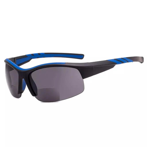 eyekeeper.com Half Rimless TR90 Sport Bifocal Reading Sunglasses TH6226-B Sunglasses White Smoke Matte Black Blue / +1.00,Matte Black Blue / +1.25,Matte Black Blue / +1.50,Matte Black Blue / +1.75,Matte Black Blue / +2.00,Matte Black Blue / +2.25,Matte Black Blue / +2.50,Matte Black Blue / +3.00,Matte Black Blue / +3.50