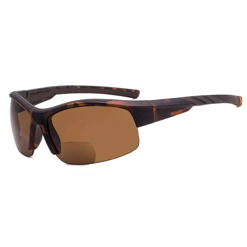 eyekeeper.com Half Rimless TR90 Sport Bifocal Reading Sunglasses TH6226-B Sunglasses White Smoke Matte Tortoise / +1.00,Matte Tortoise / +1.25,Matte Tortoise / +1.50,Matte Tortoise / +1.75,Matte Tortoise / +2.00,Matte Tortoise / +2.25,Matte Tortoise / +2.50,Matte Tortoise / +3.00,Matte Tortoise / +3.50