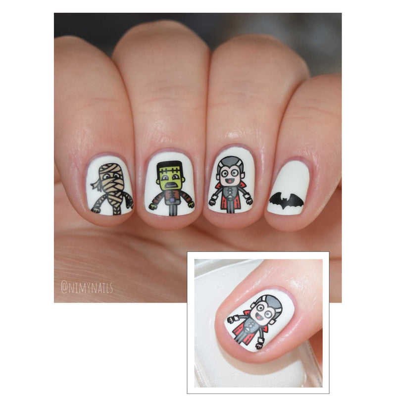 UberChic Beauty Halloween-10 Stamping Plate Rosy Brown