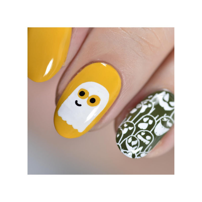 UberChic Beauty Halloween-08 Stamping Plate Rosy Brown