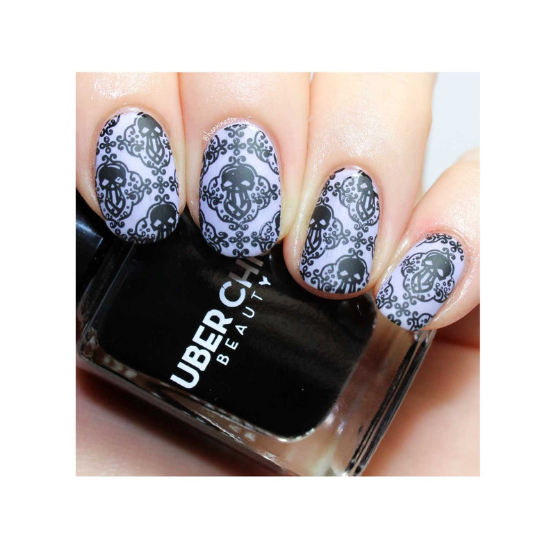 UberChic Beauty Halloween-06 Stamping Plate Light Gray