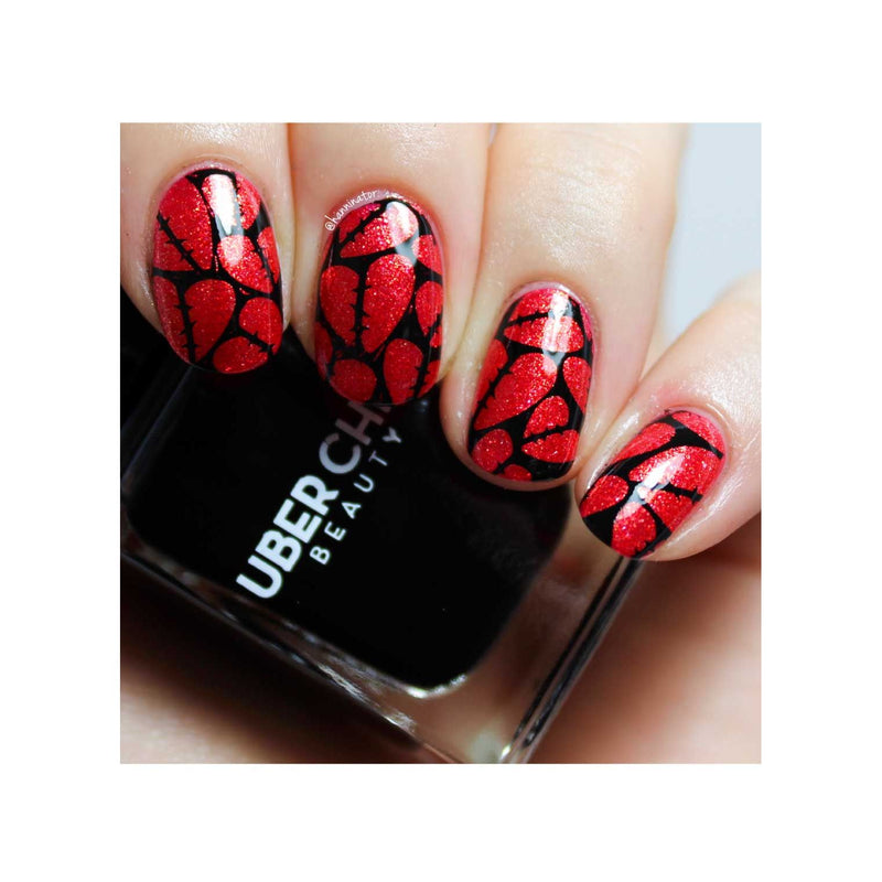 UberChic Beauty Halloween-06 Stamping Plate Black