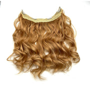 VIP Extensions Halo Hair Extensions Body Wave Real Human Hair 14" Hair Extension White Smoke F14/24
