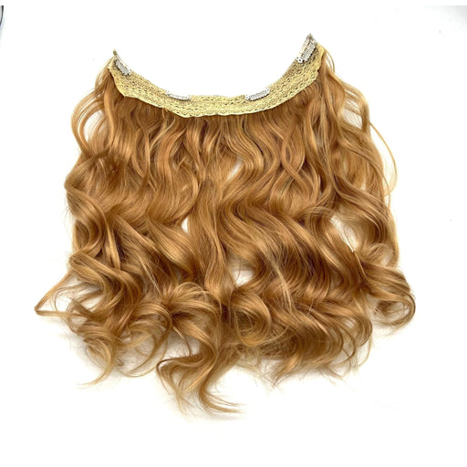 VIP Extensions Halo Hair Extensions Body Wave Real Human Hair 14" Hair Extension White Smoke F14/24