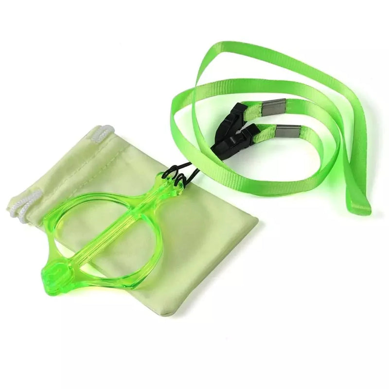 eyekeeper.com Handhold Magnifier Folding Reading Glasses Metalless Screwless Readers with Neck Strap NR153 Eyeglasses White Smoke Green / +1.00,Green / +1.25,Green / +1.50,Green / +1.75,Green / +2.00,Green / +2.25,Green / +2.50,Green / +2.75,Green / +3.00,Green / +3.25,Green / +3.50,Green / +4.00