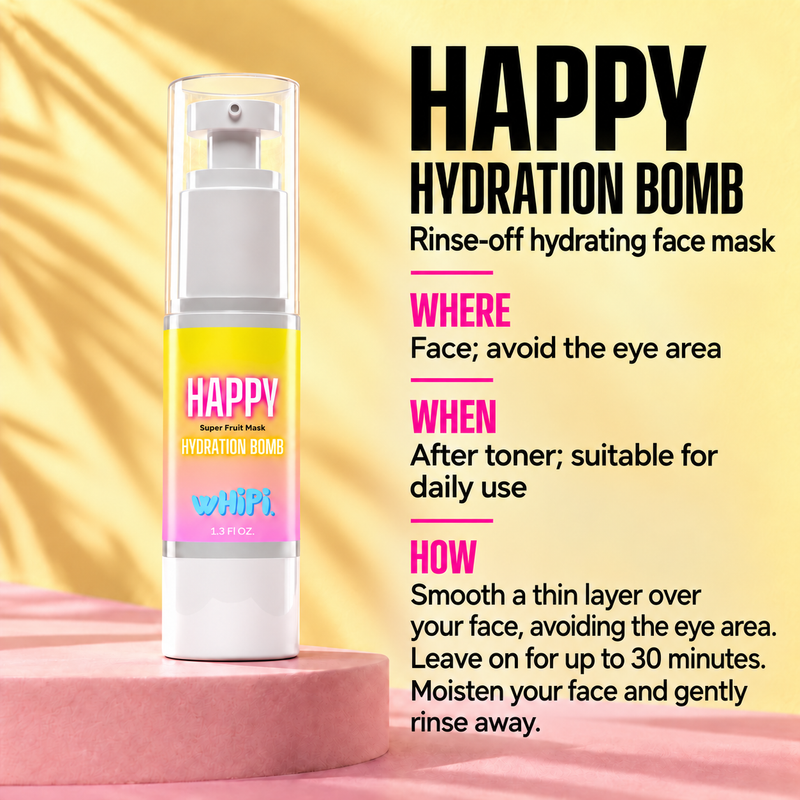 Whipi Co Happy Hydration Bomb Pale Goldenrod