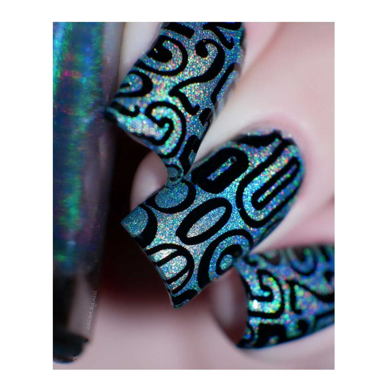 UberChic Beauty New Year New Digits Stamping Plate Gray