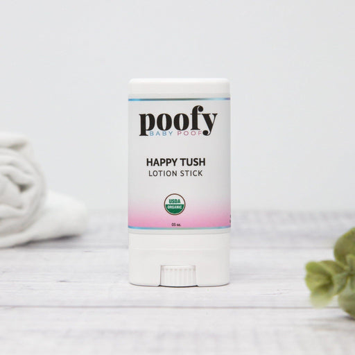Poofy Organics Happy Tush Lotion Stick Organic Mom & Baby Light Gray