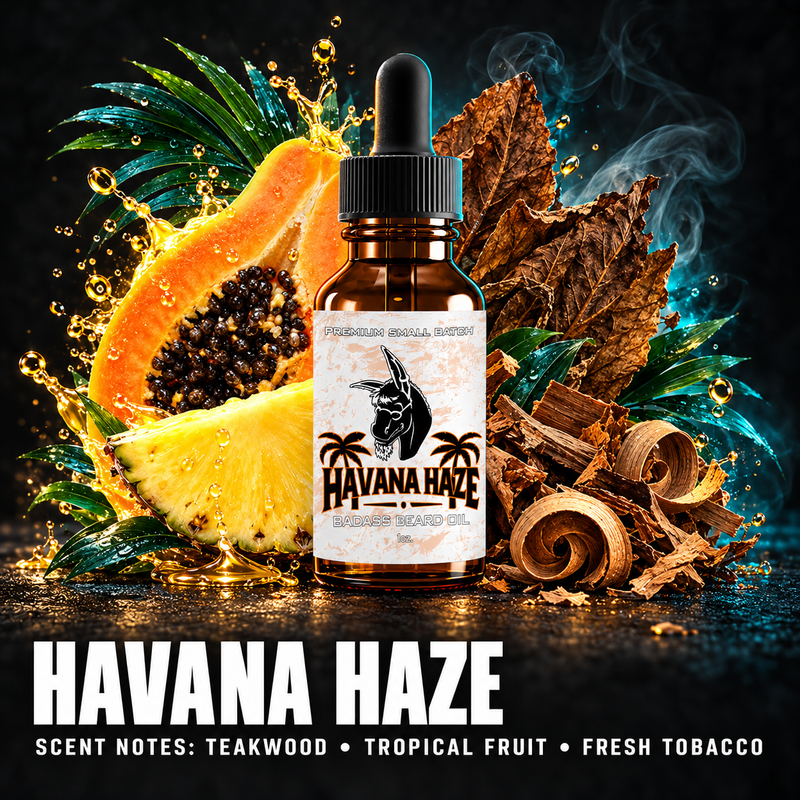 Badass Beard Care Havana Haze Beard Oil OIL Black