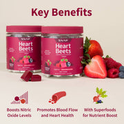 Snap Supplements Heart Beets Chews - Buy 2, Get 1 FREE! Light Gray