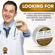 COLEHERBALS LLC 01 - Dr. Cole's Organic Hemorrhoid Balm Herbal White Smoke