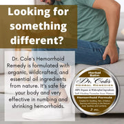 COLEHERBALS LLC 01 - Dr. Cole's Organic Hemorrhoid Balm Herbal Lavender
