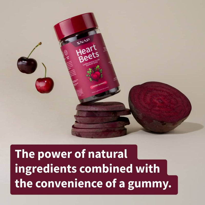Snap Supplements Heart Beets Gummies Gray