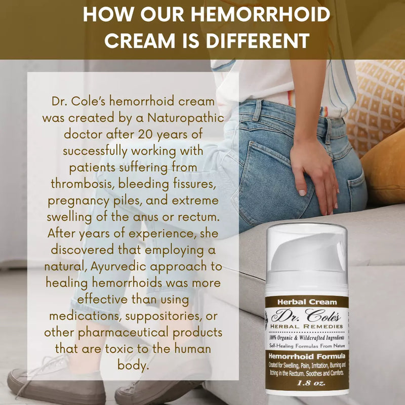 COLEHERBALS LLC 02 - Dr. Cole's Organic Hemorrhoid Cream Gray